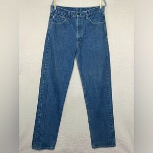 Carhartt Flame Resistant Straight Leg Denim Blue Jeans-Men’s 34x36-Workwear-EUC